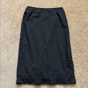 Valerie Stevens Stretch Woolmark Blend Charcoal Pencil Skirt Size 4 Officewear